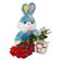 red roses with plush toy and chocolates. United Arab Emirates